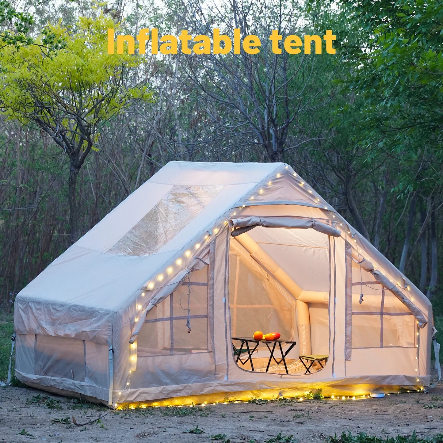 Inflatable Camping Tent Easy Setup Waterproof Windproof Outdoor Self-Supporting blow up tent