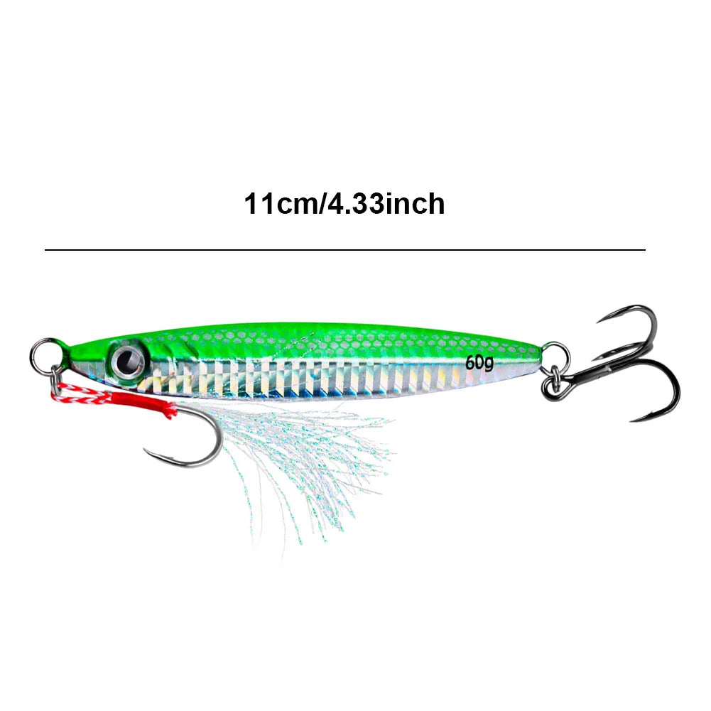11cm/60g Metal Jig Fishing Lure  Bait Bass Fishing Bait Trout Jigging Lure