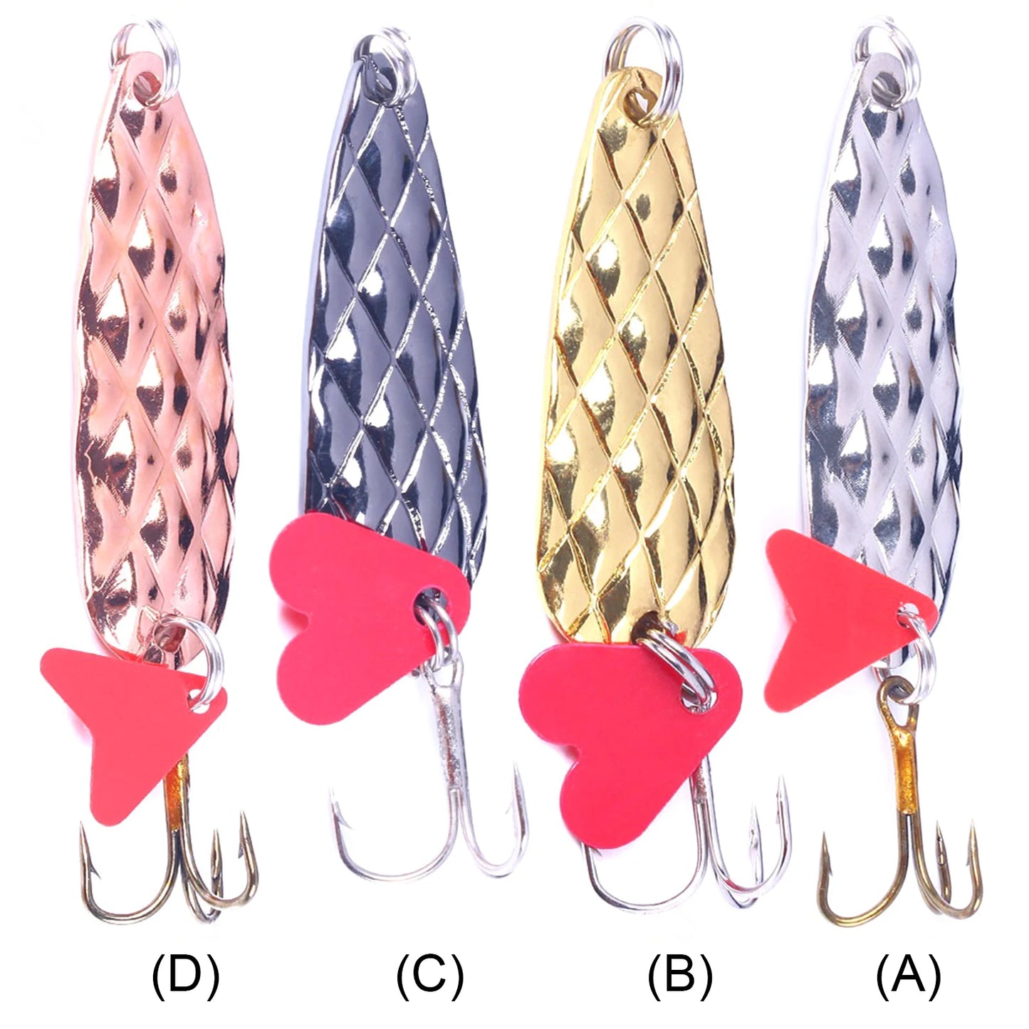 Metal Spinner Spoons Trout Fishing Lures 9g Hard Metal Artificial Bait Spoons Lures Sequins Fishing Tackle Hook for Panfish Bass