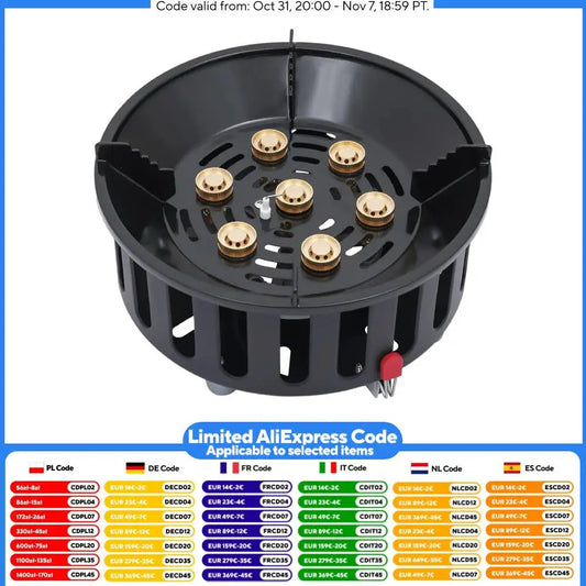 old-Rolled Steel Portable Camping Stove, 72000BTU 3-Adapter Gas Cooker, Windproof Design for Camping Hiking Picnic