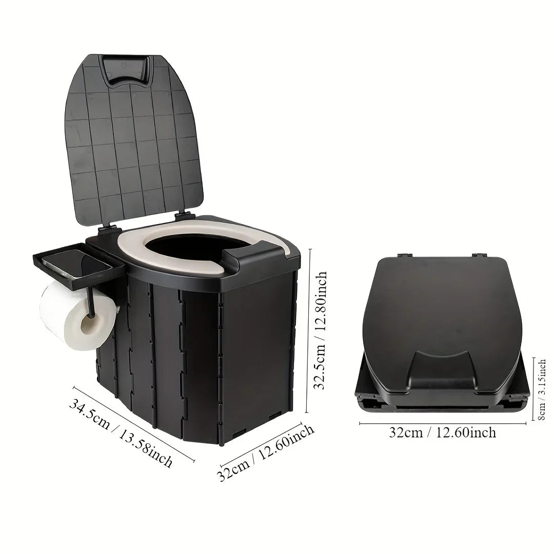 Lightweight Portable Toilet with PU Cushion for Camping Travel