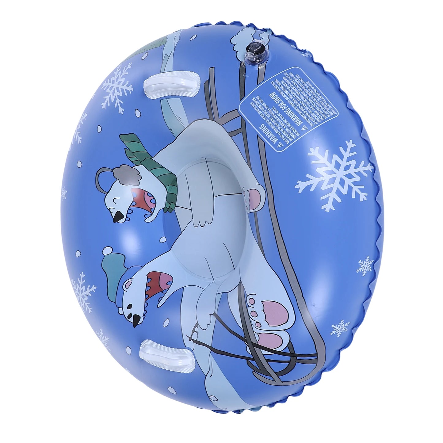 Kids Inflatable Sled Tube 36", Thickened Bottom with Handles, Includes Repair Patches for Winter Snow Sledding