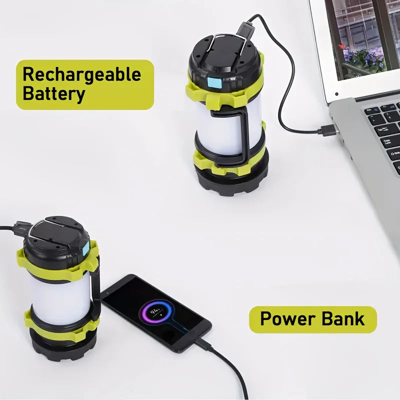 Rechargeable  1000LM Lantern Flashlight  4000mAh Power