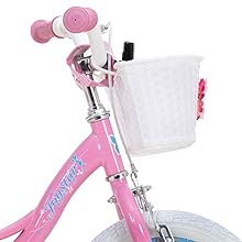 JOYSTAR Fairy Girls Bike for 2-9 Years Old Toddlers and Kids with Training Wheels, Handbrake and Basket,